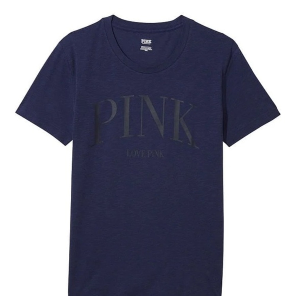 PINK Victoria's Secret Dark Blue Tee